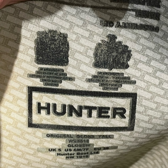 Hunter Glossy Black Women's Rain Boots - Picture 10 of 11